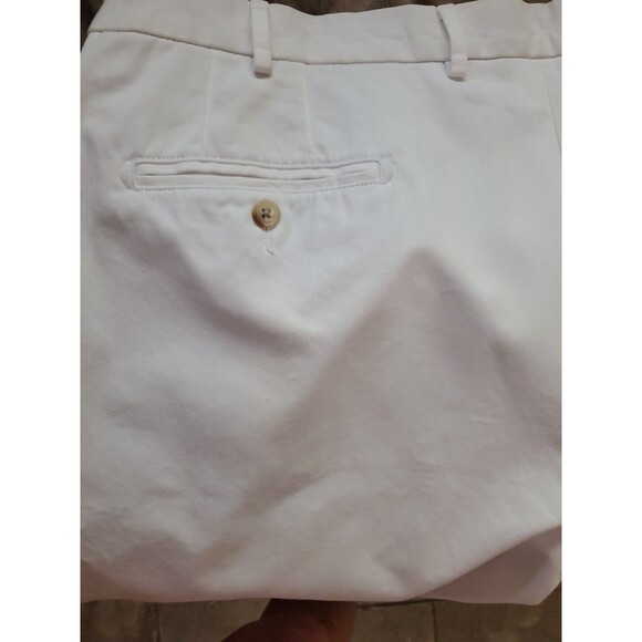 Peter Millar Winston Washed Pima Cotton Twill Shorts Men 42 Stone NWT MC00B31 - Picture 11 of 12